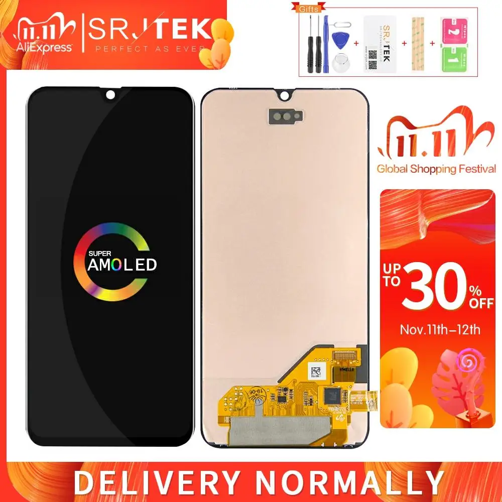Экран AMOLED для Samsung Galaxy A40 сенсорный ЖК экран с дигитайзером в сборе стекло дисплей