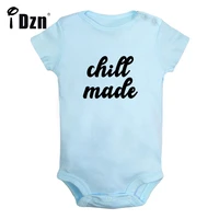 idzn summer chill made cute baby bodysuit funny printed clothing baby boys cotton rompers baby girls short sleeves jumpsuit