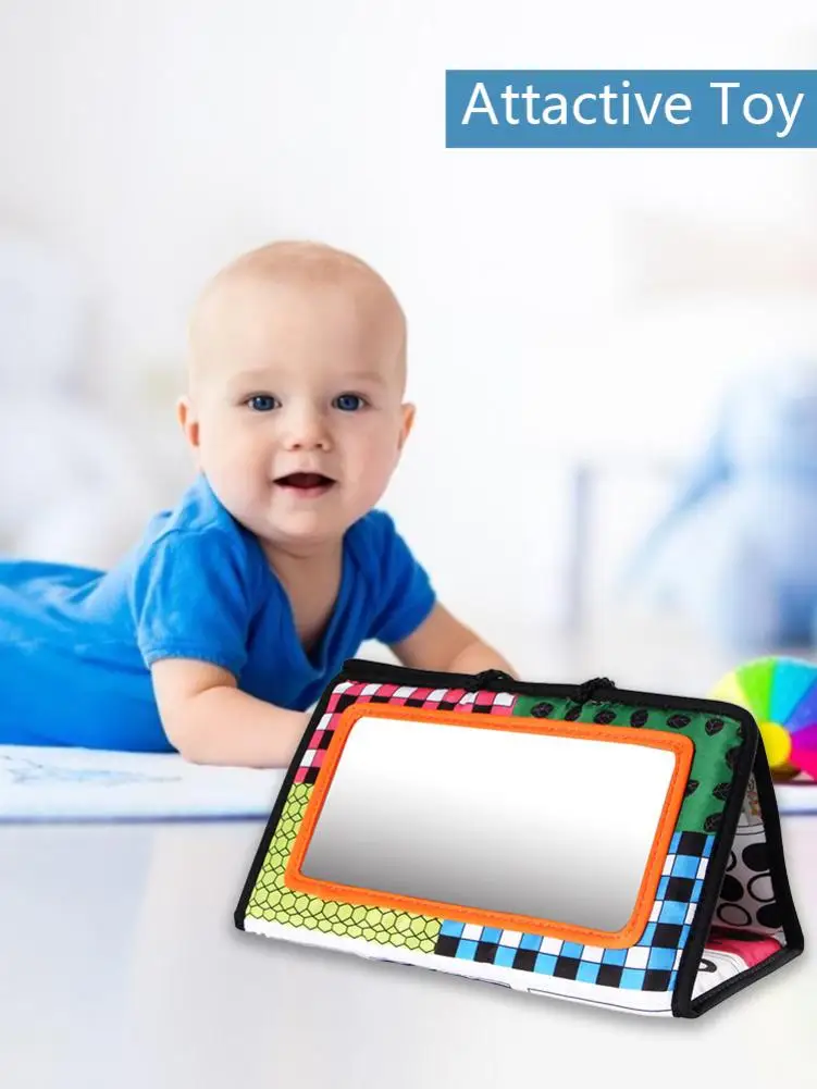 Baby Magic Mirror Toy Rearview Foldable Pendant Fun Decor Black And White Haha For Babies Kid Exercise | Игрушки и хобби