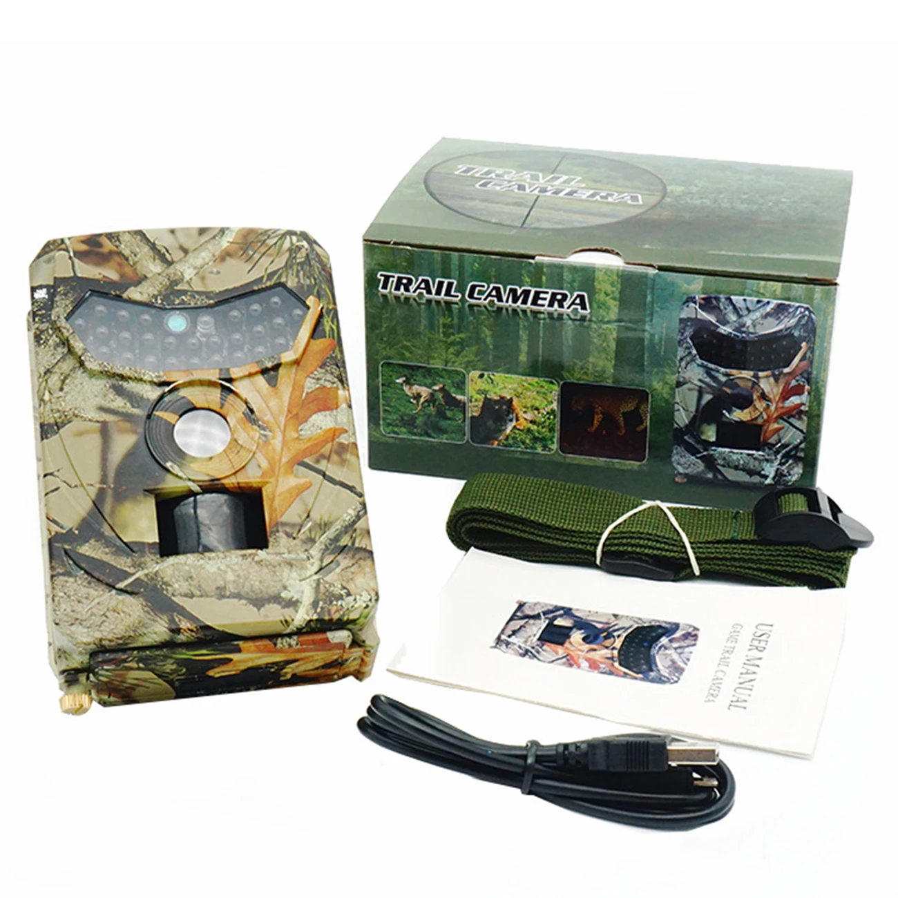 

2Pcs Outdoor Hunting Camera 12MP Wild Animal Detector Trail Camera HD Waterproof Monitoring Infrared Heat Sensing Night Vision