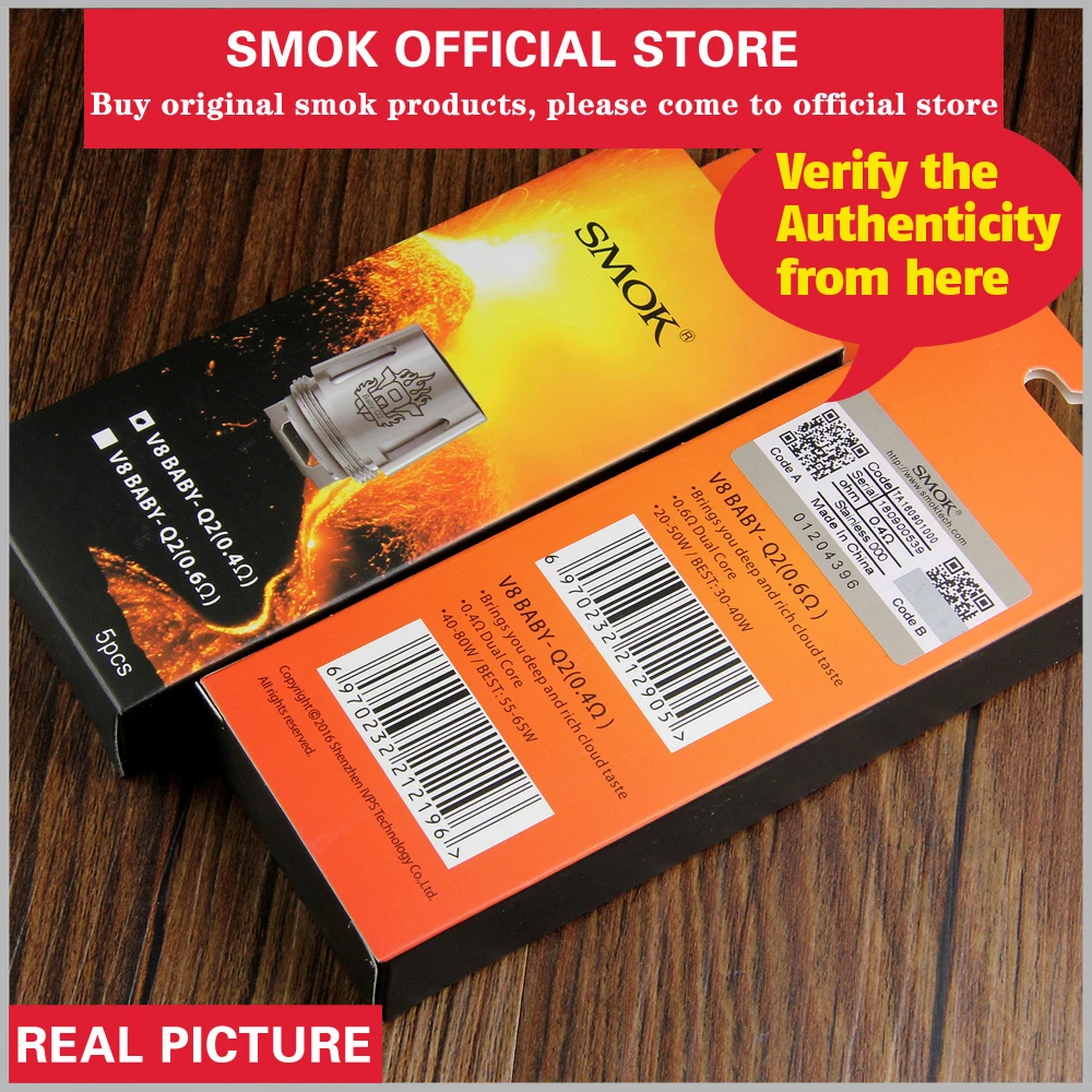 Электронных сигарет Smok V8 ребенка катушки головы Baby T8 T6 X4 Q2 ядро для TFV8 маленьких