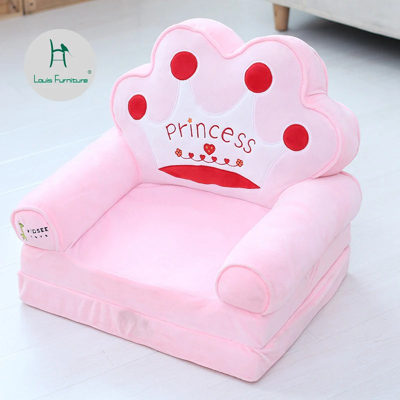 

Louis Fashion Children's Sofas Baby learning seat cushion home tatami cushion bedroom single chair Princess gift