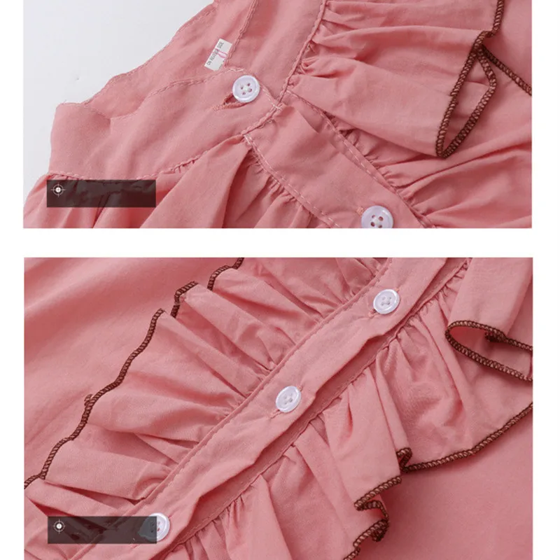 DFXD/Одежда для больших девочек Корейский Осенний комплект однотонные рубашки с