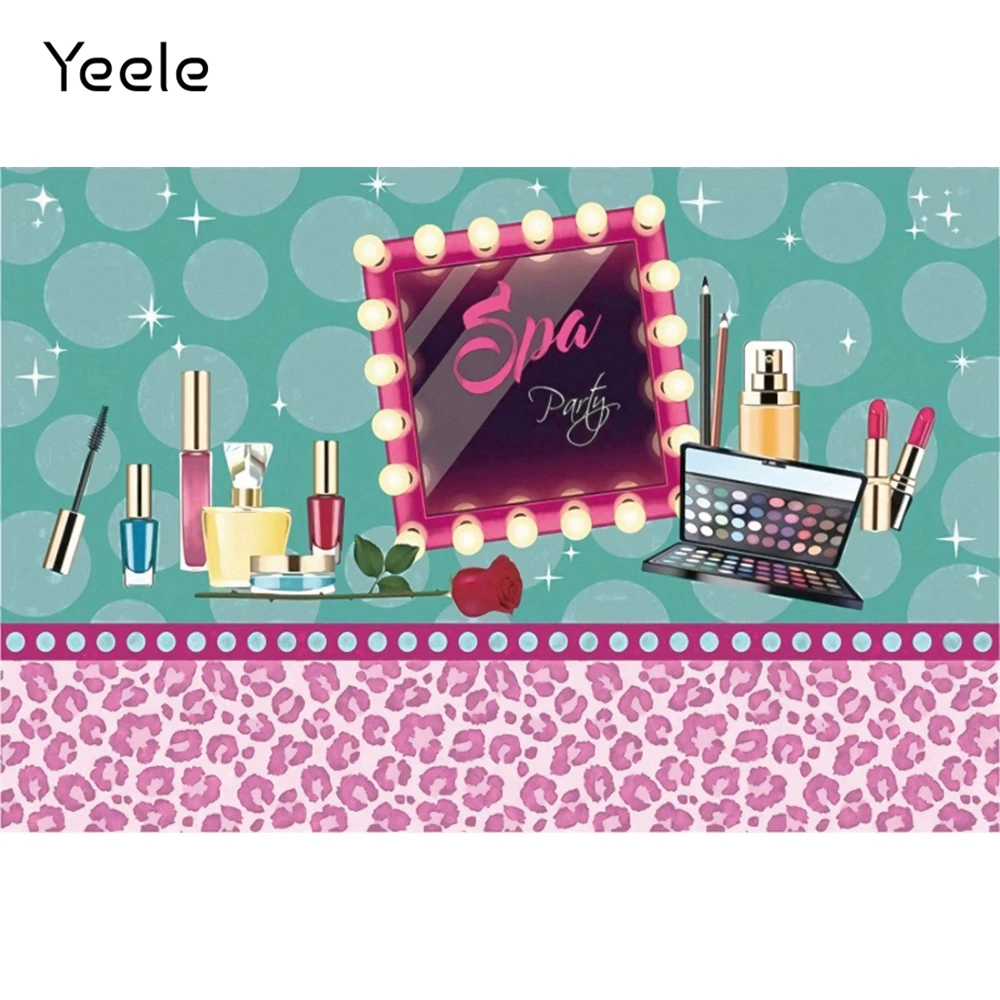 Yeele Spa Party Girl Photocall Princess Makeup Birthday Poster Photography Backdrop Photographic Backgrounds For Photo Studio