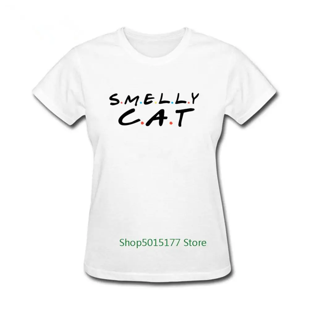 Новинка Милая футболка с котом женская логотипом ТВ шоу вонючей кошки летняя