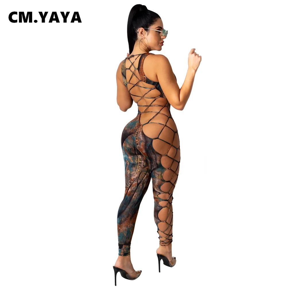 См. YAYA/осень уличная облегающее платье без рукавов с принтом комбинезон для