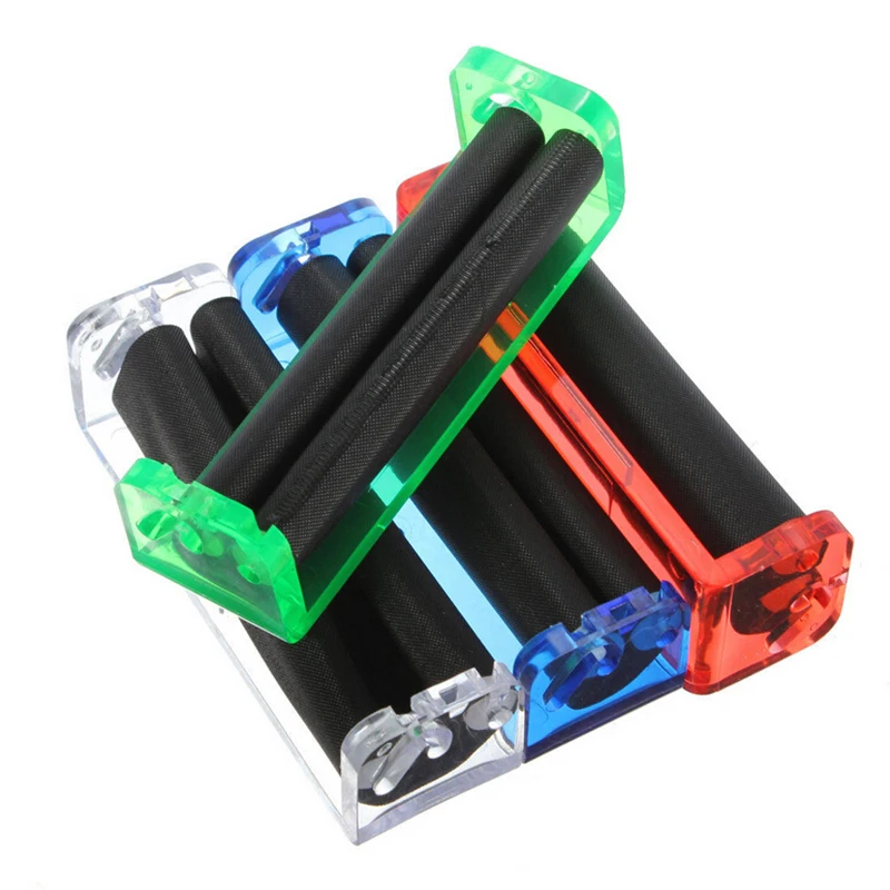 

Potable Manual Tobacco Roller Acrylic Hand Cigarette Maker Rolling Machine Tool for 70/110mm Rooling Paper Smoking Accessories