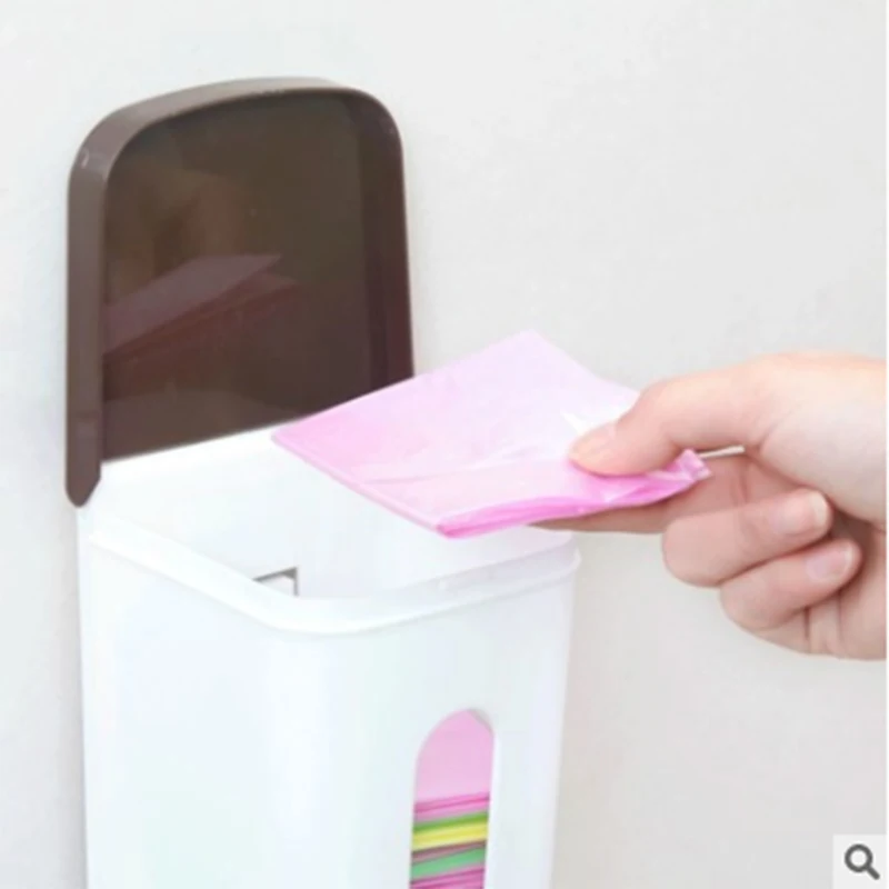 Коробка для хранения мешок кухонного мусора коробка товаров дома Настенная