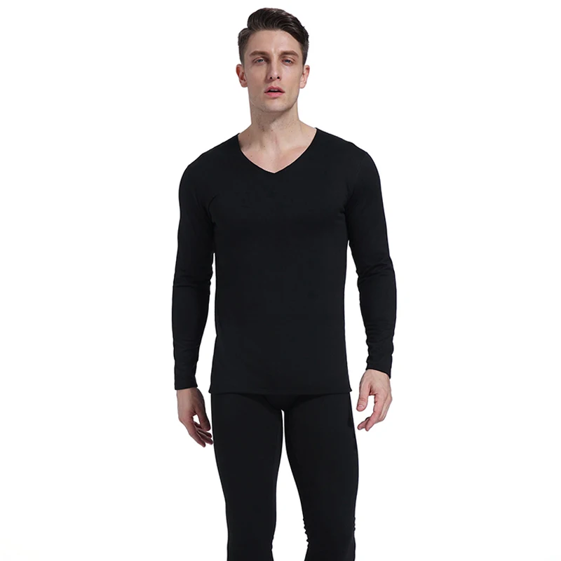 2022 Winter Male seamless thermal underwear set with a constant temperature of 37 degrees down heat cation qiuku Men's Pajamas L
