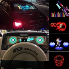 Наклейка на автомобиль, музыкальный ритм, светодиодный фонарик, заднее стекло автомобиля, декоративный светильник, активация звука, эквалайзер с управлением