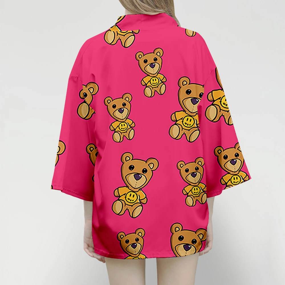 Футболка-кимоно для мужчин и женщин стильный Повседневный Топ в стиле Харадзюку