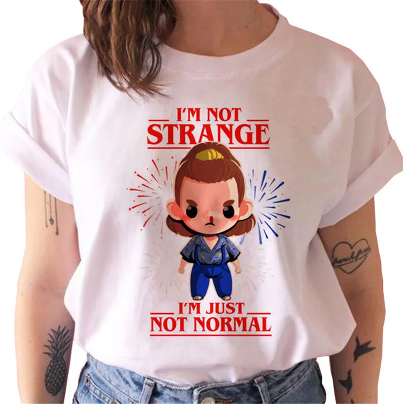 Футболка женская с круглым вырезом смешной Повседневный Топ в стиле Харадзюку