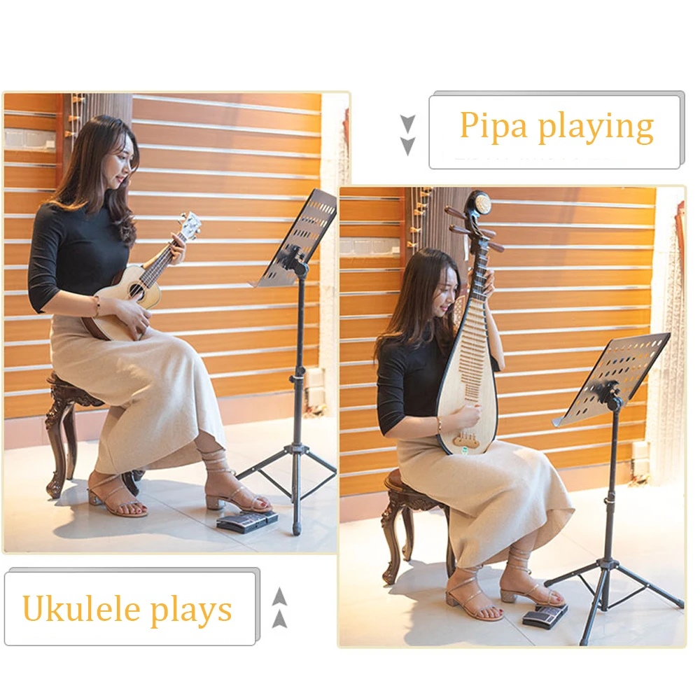 Беспроводной BT страница Тернер педаль для гитары скрипки пианино Электронный