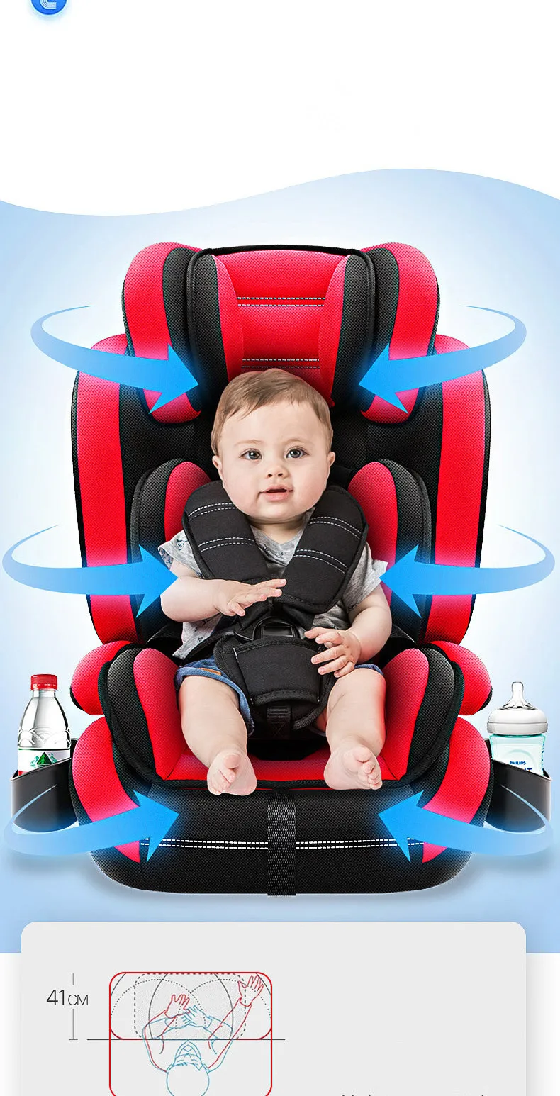 Горячая Carmind детское автокресло безопасности для 9 M-12 лет с Мягкий соединитель ISOFIX и защелкой вперед-лицом универсальные автокресла