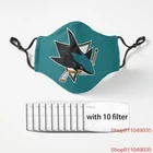 Воздухопроницаемая Маска акулы Сан-Хосе, фильтрующая маска Pm2.5 для мальчиков и девочек в стиле Харадзюку, плакатная маска для женщин и мужчин