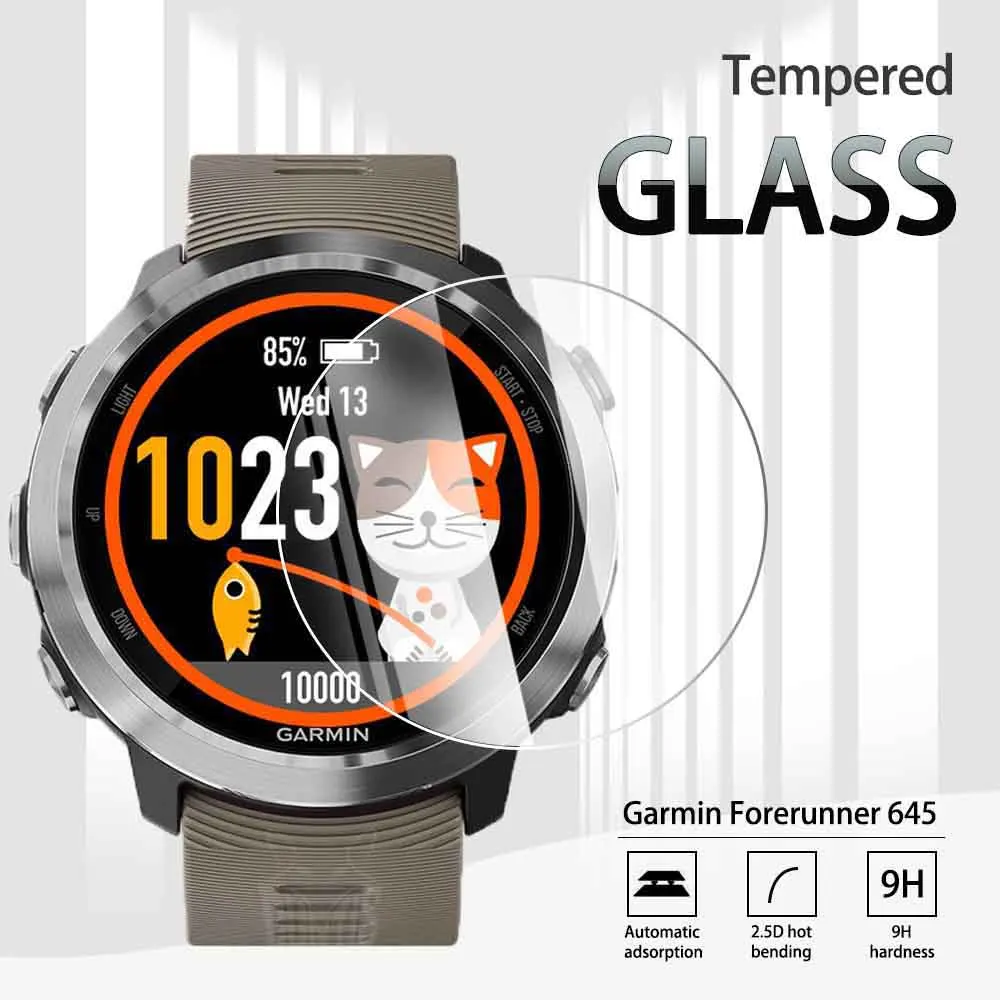 

Закаленное стекло Garmin Forerunner 645, Защита экрана для смарт-часов Garmin Forerunner 645, прозрачная пленка против царапин
