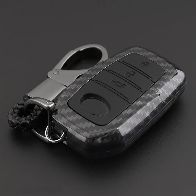 ABS силикагель углеродное волокно Автомобильный ключ защитный чехол для Toyota Avensis