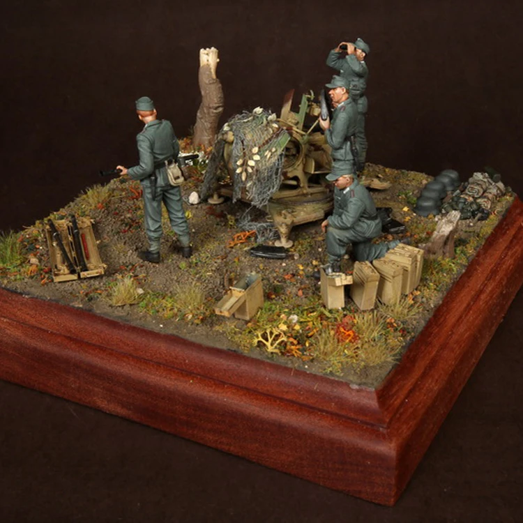 1/35 вырез лодочкой для 2 см 38. 1944 45 лет модель солдата из смолы GK военная тема Второй
