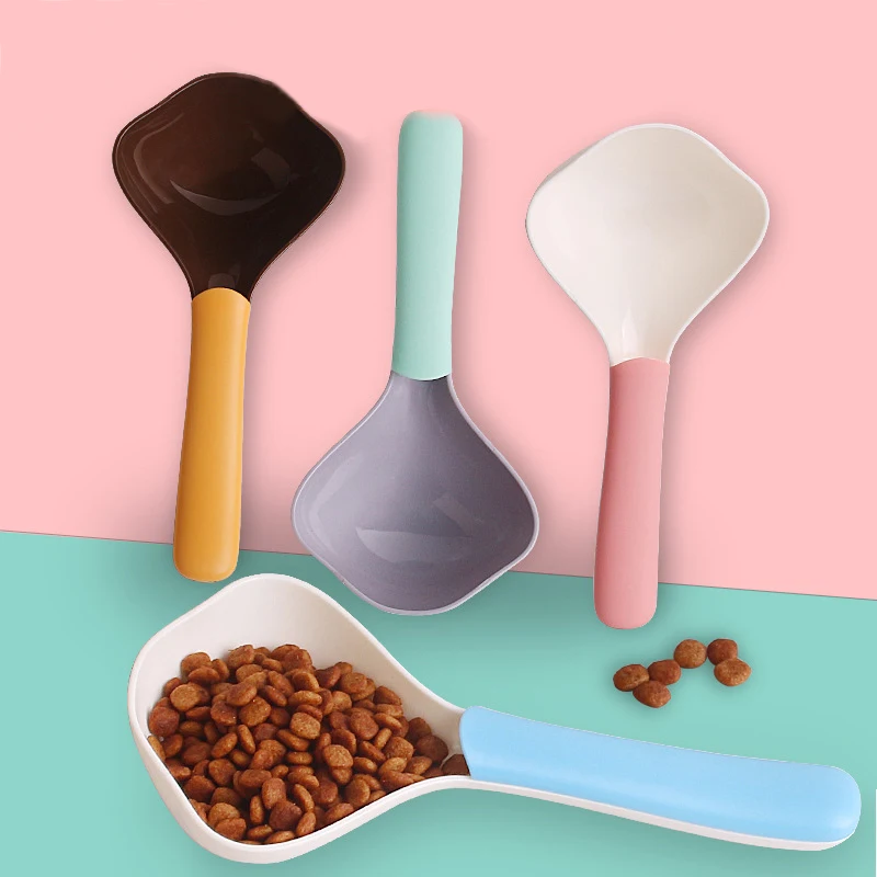 Новый двойной Цвет из АБС пластика для домашних животных лопатка еды кошачьего