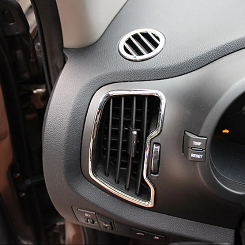 6 шт. хромированный автомобильный Кондиционер для салона KIA sportage вентиляционная