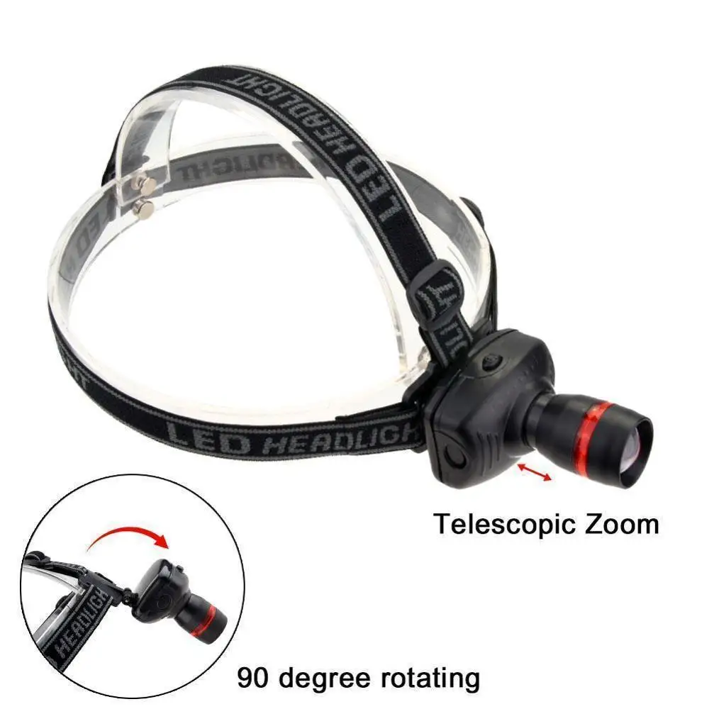 1000 люмен 3 режима Светодиодные фары рыбалка кемпинговый налобный фонарь высокой