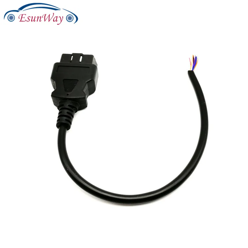 5 шт./лот! 16-контактный Штекерный разъем OBD2 для открытия кабеля OBD OBDII OBD-ii ODB2