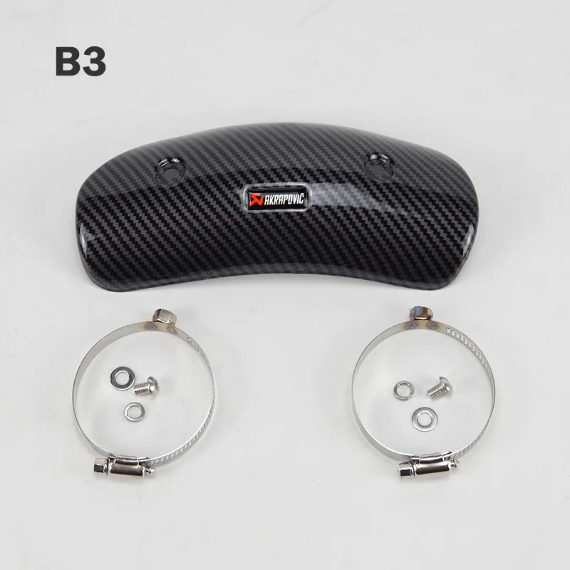 B3 Akra sticker 40-63 мм мотоцикл глушитель анти-скальдинг тепловой щит крышка теплозащита Остин гонки AR akrapovic Yoshimura стикер - Цвет: B3 Akra sticker