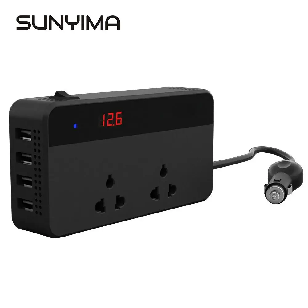 Инвертор автомобильный SUNYIMA 12 В 220 200 Вт 4 USB-порта | Обустройство дома