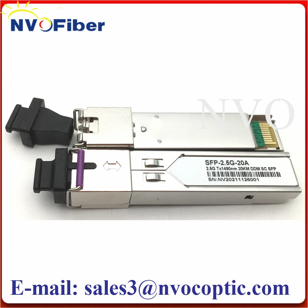 5 пар/партия трансивер Bidi SC SFP 20KM SM 2 5G 1490 нм DDM коммутатор модуля 488 Гбит/с