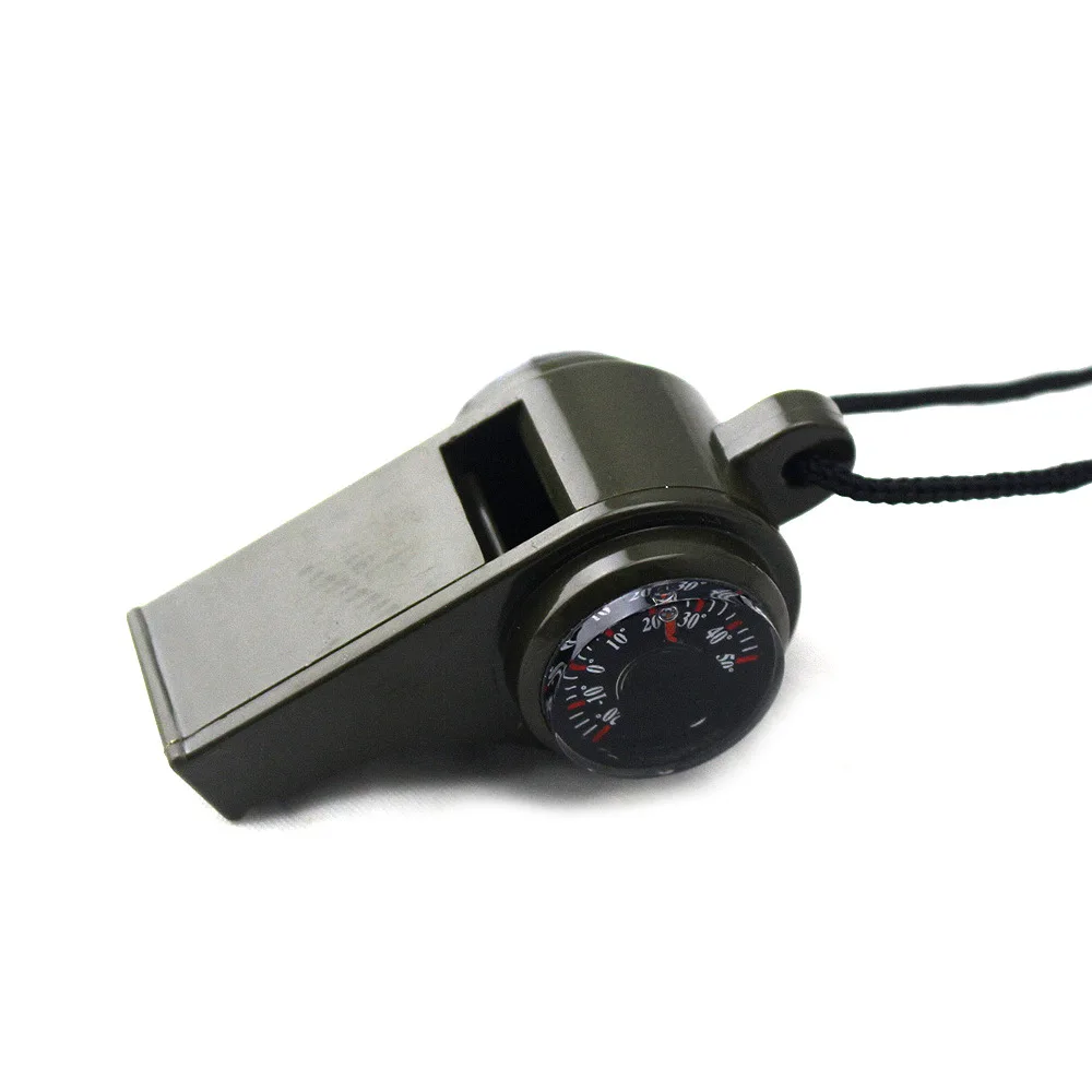 3 в 1 свисток для выживания с компасом термометр дикие Приключения Первая помощь