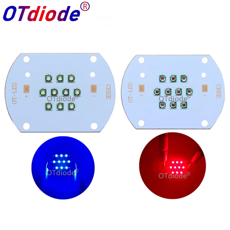 Hydroponice CREE 30W COB led grow light chip XPE Royal Blue 450nm Deep Red 660nm for Indoor Plant Seedling Grow and Flower|Подвесные