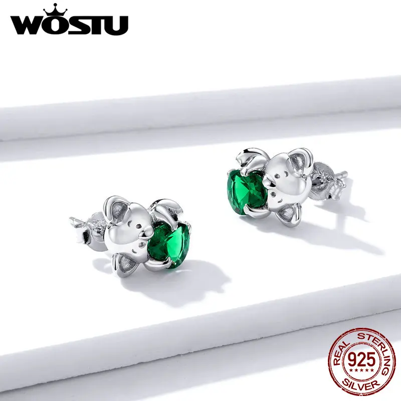 Женские серьги-гвоздики из серебра 100% пробы с цирконом | Украшения и аксессуары