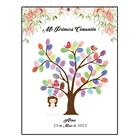 Персонализированная тема с именем даты, гостевой идентификатор отпечатка пальца, фотография + Бронзирующая коробка для конфет, тарелка, чашка и 10-дюймовый воздушный шар