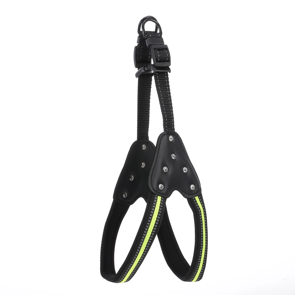 Шлейка для собак регулируемые шлейки Стразы со стразами металлические крючки