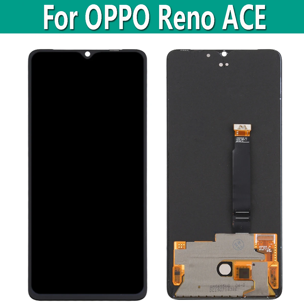 Pantalla LCD AMOLED Original, piezas de montaje de Sensor de digitalizador t&aacute;ctil, reemplazo de 6,55 pulgadas para OPPO Reno ACE PCLM10-0