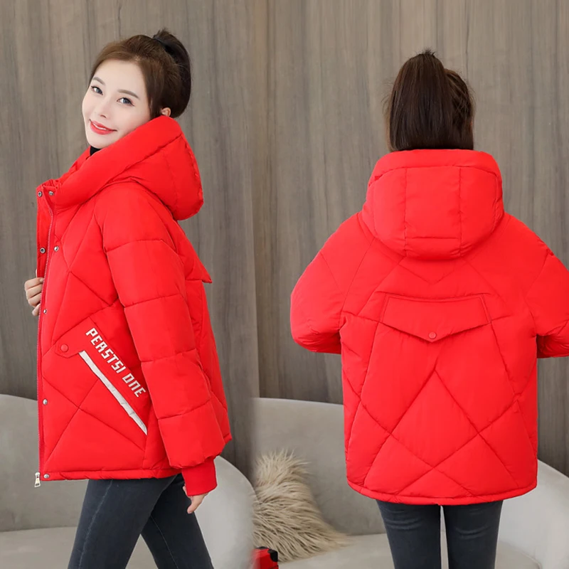 Куртка ZQLZ женская зимняя 2020 новая тонкая с капюшоном короткая парка хлопковая