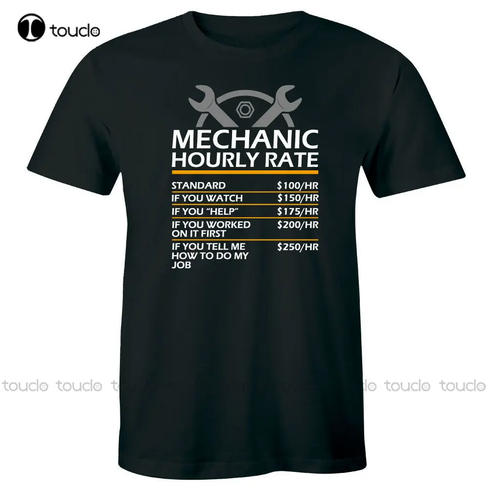 

Mechanic Hourly Rate Men'S T-Shirt Funny Humor Gift Tee Unisex Women Men Tee Shirt