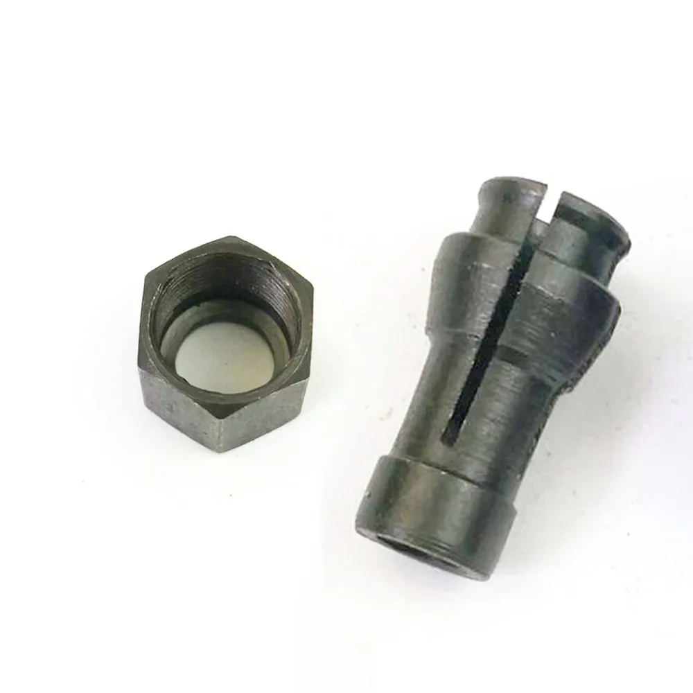 

2pcs 6mm Electric Crusher Chuck Nut Grinder Accessories Grinding Machine Parts Clamping Grinding Head Woodworking Power Tools