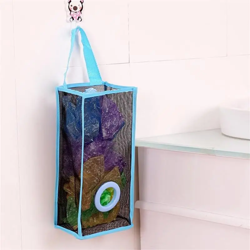

Hanging Double-ring Breathable Mesh Kitchen Garbage Storage Bag Detachable Household Kitchen Supplies Storage MultiFunction Tool