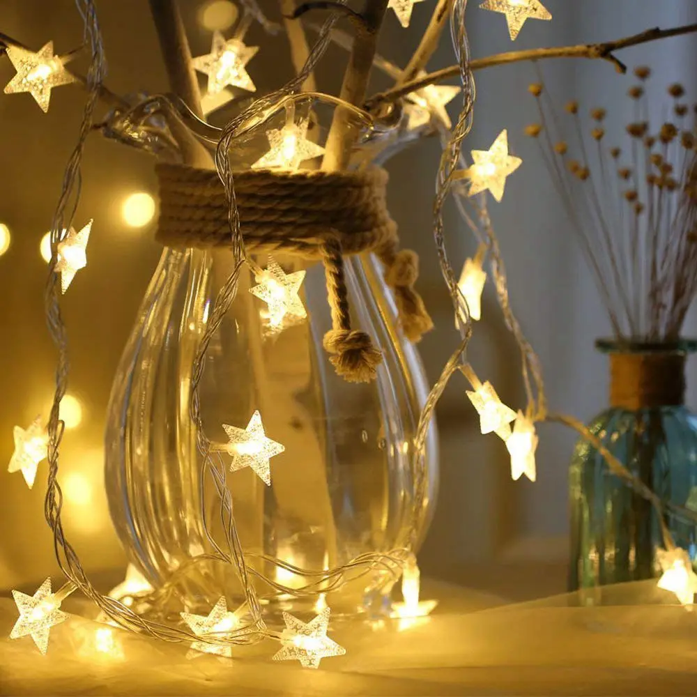 

Star String Lights, 16Ft 50 LED String Lights Battery Powered Starry Fairy String Light for Wedding Party Christmas Garden Patio