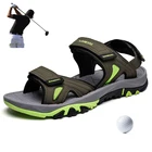 Сандалии для гольфа мужские Нескользящие, резиновая обувь, дышащие, для гольфа, тренировок, большие размеры 39-46, летние