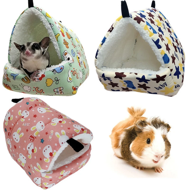 

Soft Plush Winter Hamster Nest Small Animal Pets Cage Hammock Guinea Pig Squirrel Mice Rat Sleepping Bed Keep Warm Nest House