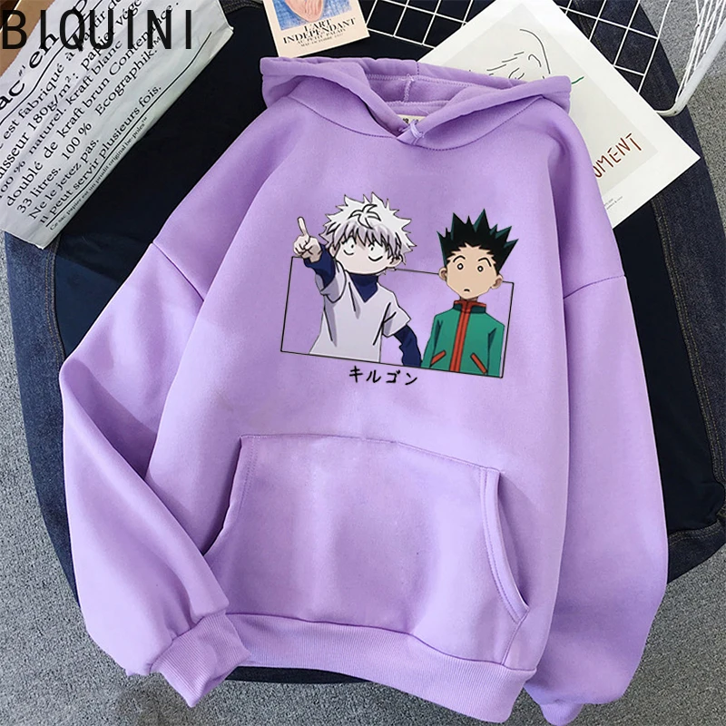 Худи Killua Свитшот унисекс в стиле ретро Женский свитшот с длинным рукавом и
