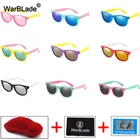 Солнцезащитные очки WarBlade для мальчиков и девочек, милые детские поляризационные очки, силиконовые защитные очки UV400