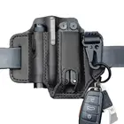 Кожаный футляр для Leatherman, многофункциональный футляр, карманный органайзер для повседневного использования с держателем для ключей для ремня и фонарика, инструмент для кемпинга на открытом воздухе