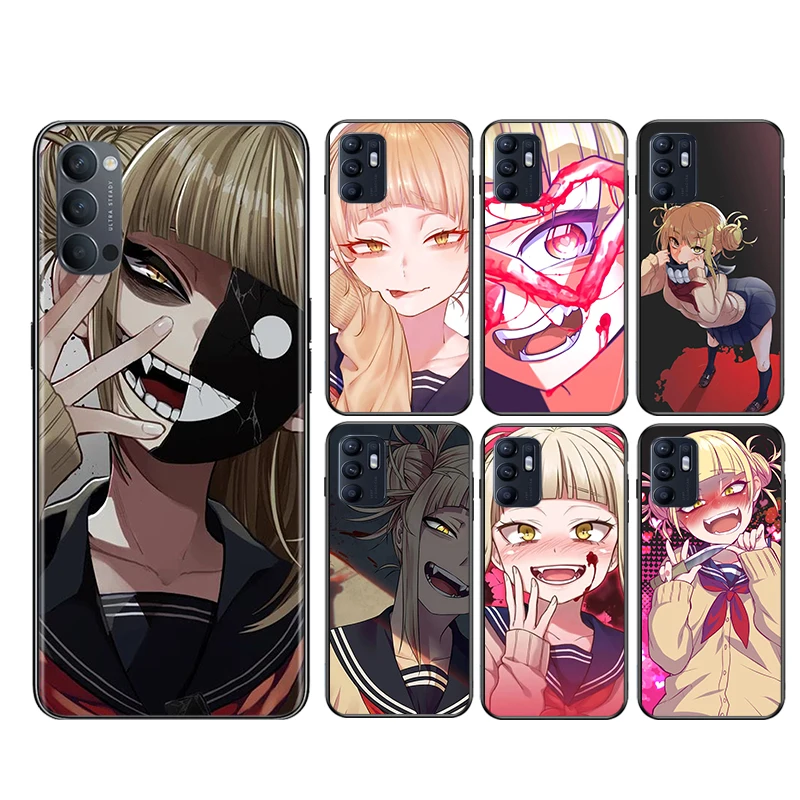 

Cute Himiko Toga Anime Soft Black Silicone Cover For OPPO Reno 6 5 K 4 F SE Lite Z Pro Plus 5G Phone Case Shell Coque