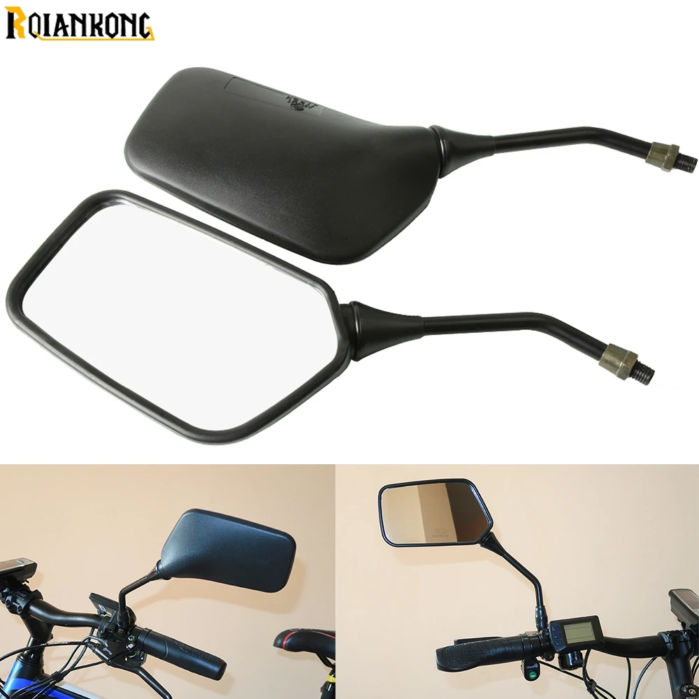 Зеркало мотоциклетное черное алюминиевое боковое зеркало заднего вида для Kawasaki