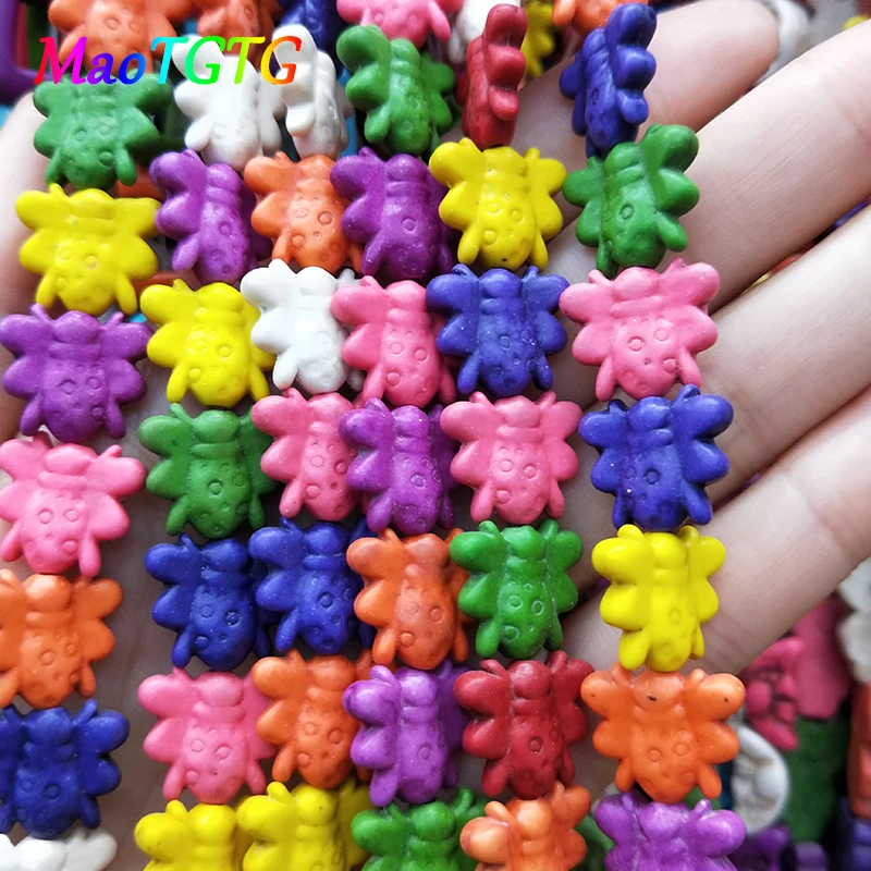 Разноцветные Свободные Бирюзовые бусины для изготовления ювелирных изделий