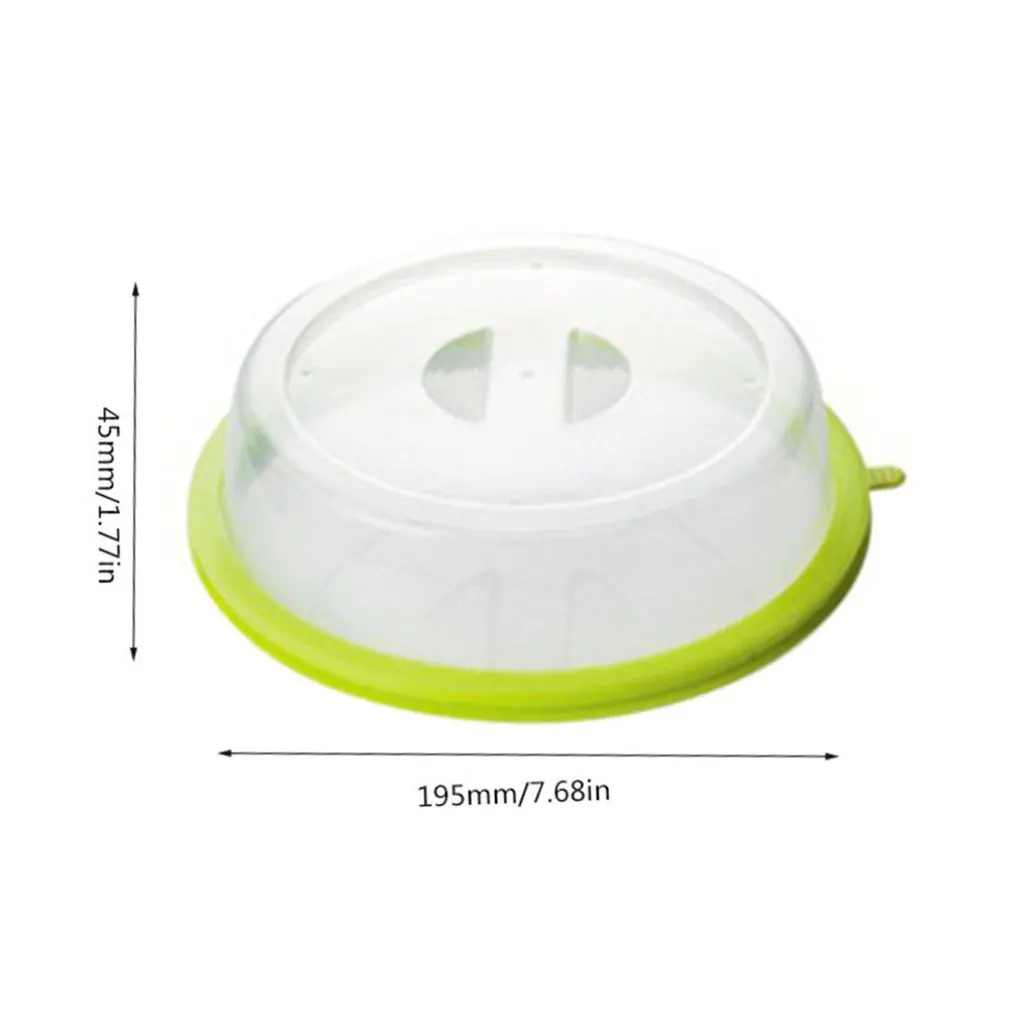 

Professional Microwave Food Anti-Sputtering Cover With Handle Heat Resistant Lid For Microwave Food Cover