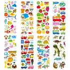 3D наклейки для детей и малышей, 500 + пышные наклейки, набор для скрапбукинга, ежедневник с пулями, включая животных, цифры